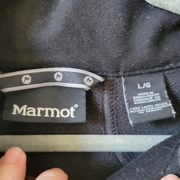 Marmot Men's Black Alsek Softshell Full Zip Jacket Size L - Picture 9 of 9